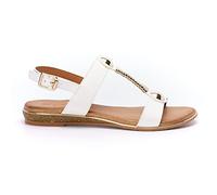 Lunar Ladies Renoir White T Bar Sandal 4 UK White