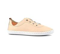 Lunar Ladies St. Ives Cream Leather Plimsoll 5 Cream