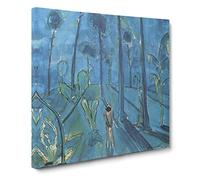Lunar Landscape by Walter Gramatte Canvas Print | Gallery Wrapped 30mm Frame Wall Art | 20x20 inches | Ready to Hang | Modern Landscape Picture | Living Room Bedroom Lounge Office