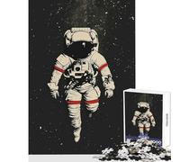 Lunar Legacy Astronaut Jigsaw Puzzles 1000 Pieces for Teenagers Boost Memory And Cognitive Function Calm Peaceful Leisure Activity (50X75cm)