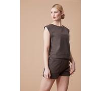 'Lunar' Lightweight Breathable Loose Fit Casual Oversized Cotton Vest Active People Khaki 12