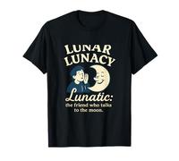 Lunar Lunacy: Lunatic Talks to the Moon Graphic T-Shirt