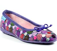 Lunar Magic Womens Pom Pom Print Pump Slipper - - Size: 6