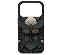 Lunar Moth Gothic Aesthetic Witchy Moon Dark Cottagecore Case for iPhone 17 Pro