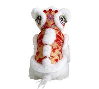 Lunar New Dog - Lion Dance Costume, Polyester Small Medium, Auspicious Meaning Dis | Chinese New Year Party Celebration Garden Lawn Home Dog Clothing Chest 14.57-20.47in Back 9.84-15.75in Small Medium