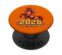 Lunar New Year 2026 Fire Horse Horoscope Astrology Art PopSockets Adhesive PopGrip