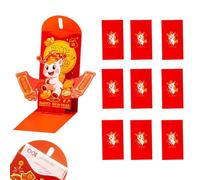 Lunar New Year 2026 Red Envelopes for the Year of the Horse, Pack of 10 3D Foldable Envelopes, Party Accessories, Spring Festival Red Envelopes, for Wedding, Birthday, Christmas and More