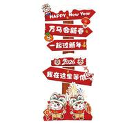 Lunar New Year Backdrop - 2026 Spring Festival Decoration, Red and Gold Background for Photography and Party, Vinyl, Polyester with Easy, Holiday Accessory with Festive Design, Family