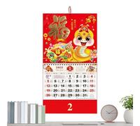 Lunar New Year Calendar 2025, Chinese Calendar | Chinese Style Home Decor Calendar,The Year of Snake Decoration, Spring Festival Supplies, Calendar