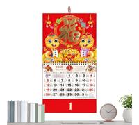 Lunar New Year Calendar 2025, Chinese Calendar | Lunar New Year Wall Calendar 2025 - Organization and Planning Calendar, Year of the Snake Decor
