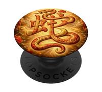 Lunar New Year Chinese Zodiac Snake Cantonese Hanzi PopSockets Adhesive PopGrip