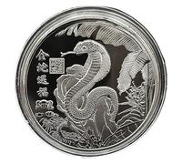 Lunar New Year Coin, Coin - Year of the Snake Small Coin | Lunar Year Challenge Coin, Collectible Remembrance Coin, Collectible Commemoration for Friends