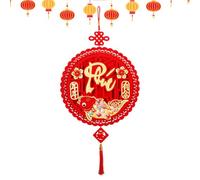 Lunar New Year Decorations 2024 - Lunar New Year Wall Couples | Lucky Pendant With Red Fu Characters, Spring Festival Decoration, Chinese New Year Ornaments For Ofi