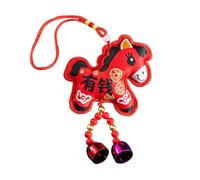 Lunar New Year Horse Ornament,Imitation Embroidery Holiday Decor | Lunar New Year Purse Charm,for Home Decorators Office Staircase Wall Garden Backyard Study Bedroom Cars Wallets