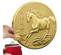Lunar New Year Of The Horse - Luñar New Yeâr Of Horse Coin | Blessing Collection Coin Of TheHōrse Keepsake Luck Charm Blessing Collection Souvenir For Adults Kids