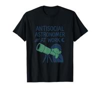Lunar Outsider Antisocial Astronomer at Work T-Shirt
