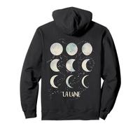 Lunar Phases of The Moon Space Astronomy Stars Constellation Pullover Hoodie