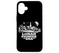 Lunar Pioneer First Moon Settlement Human Space Frontier Case for iPhone 16 Plus
