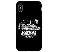 Lunar Pioneer First Moon Settlement Human Space Frontier Case for iPhone X/XS