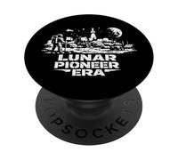 Lunar Pioneer First Moon Settlement Human Space Frontier PopSockets Adhesive PopGrip