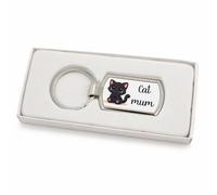 Lunar Shadow Cat Keyring Gift for Cat Mum - Cute Kawaii Style (Personalised)