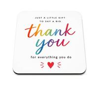 Lunar Shadow Thank You for Everything You Do Coaster, Thank You Gift