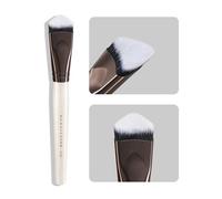 Lunar Shadow Triangular Foundation Brush with Synthetic Bristles, Angled V Shape Flat Tip, Multipurpose Makeup Brush for Liquid and Cream, Ideal for Full Coverage and Pore Blurring Finish (YS126)