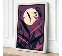 Lunar Silhouette Canvas Wall Art Print 18x12 Inch | Ready to Hang, Gallery Wrapped, Fade-Resistant Inks, Securely Packaged, UK Made