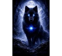 Lunar Spirit Wolf Journal: Mystical Energy - Dark Fantasy Notebook