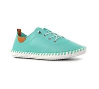 Lunar St Ives Leather Plimsoll for Summer 2022 * 6 UK Turquoise