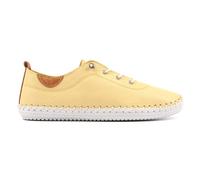 Lunar St Ives Lemon Leather Plimsoll