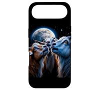 Lunar Three Goats Under Full Moon Night Sky Case for iPhone Air