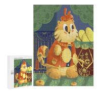 Lunar Tiger Puzzle 500-Piece，Festival Gift Set, Symbolizes Strength and Luck in Chinese Tradition