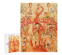Lunar Tiger Puzzle 500-Piece，Festival Gift Set, Symbolizes Strength and Luck in Chinese Tradition