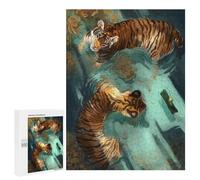 Lunar Tiger Puzzle 500-Piece，Festival Gift Set, Symbolizes Strength and Luck in Chinese Tradition