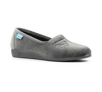 Lunar Womens Butterfly Slippers - Grey - 4 UK - Grey