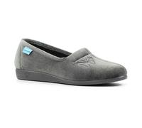 Lunar Womens Butterfly Slippers - Grey - 6 UK - Grey