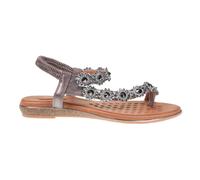 Lunar Women's Charlotte II Sandals in Silver | Size: 4 Lunar Silver 4