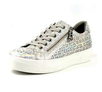 Lunar Womens Charm Leopard Print Trainers - White - White - 8 UK