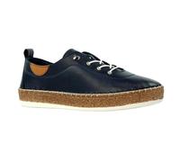 Lunar Womens Evie Leather Plimsolls - Navy - Navy - 4 UK