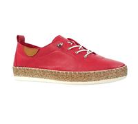 Lunar Womens Evie Leather Plimsolls - Raspberry - Raspberry - 8 UK