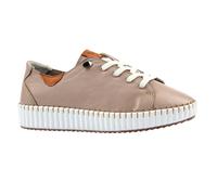 Lunar Womens Faith Leather Shoes - Stone - 6 UK - Stone - 100% Mixed
