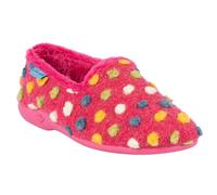 Lunar Women's Helix Polka Dot Slippers in Pink | Size: 6 Lunar Pink 6
