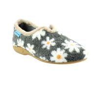 Lunar Women's Daisy Slippers in Grey | Size: 6 Lunar Grey 6