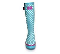 Polka Dot Wellington Boots Lunar Pale Blue 8