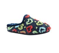 Lunar Womens/Ladies Valentine Mule Slippers - Navy - 3 UK - Navy