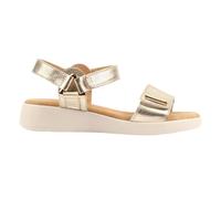 Lunar Women's Lark Leather Wedge Sandals in Gold | Size: 4 Lunar Gold 4