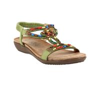 Lunar Women's Mariella Beaded Sandals - Khaki - Khaki - 5 UK