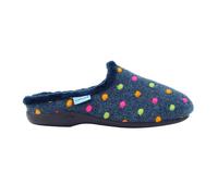 Lunar Women's Peanut Mule Slippers in Navy | Size: 5 Lunar Navy 5