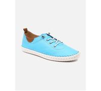 Lunar St Ives Leather Plimsoll for Summer 2022 * 5 UK Turquoise